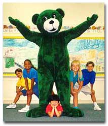 Kelly Bear in Personal Safety DVD song with children
